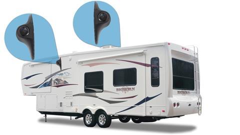 Wireless RV Backup Camera with side camera and a split screen rear view monitor