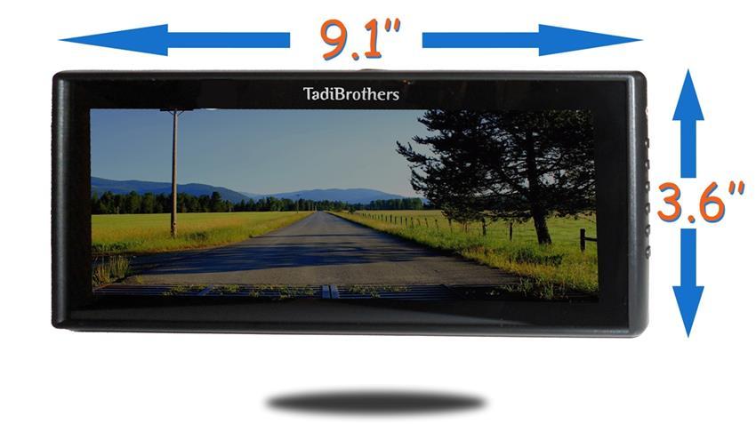 10.5-Inch Clip On Mirror Monitor