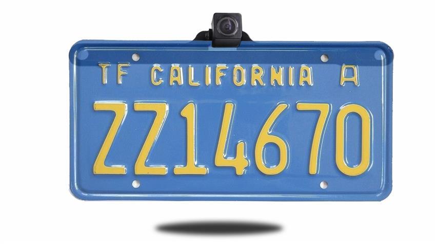 Concealed Black Wireless License Plate Backup Camera