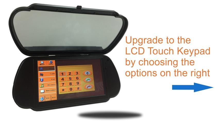Wireless RV Backup Camera With Rear View Mirror and Bluetooth