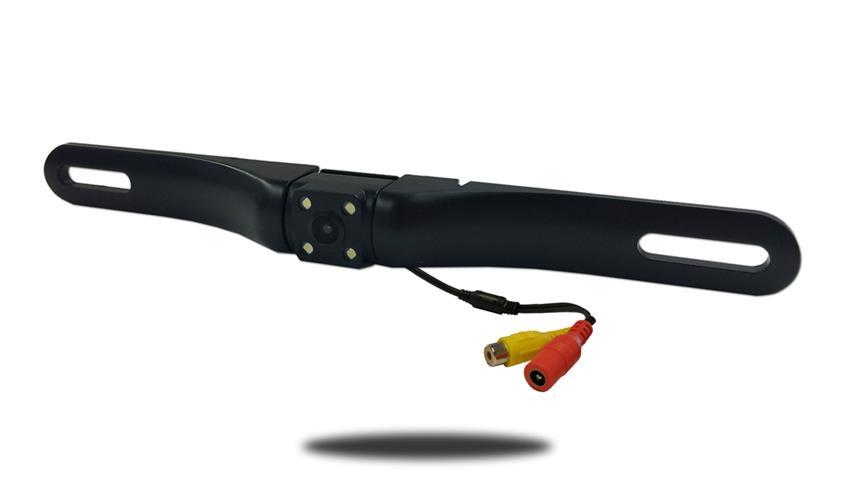 Wireless License Plate Backup Camera with Light projecting LEDs