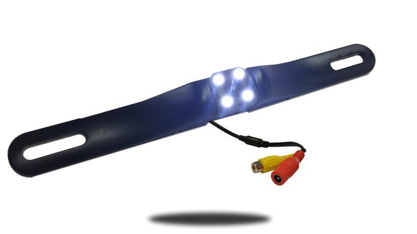 Wireless License Plate Backup Camera with Light projecting LEDs