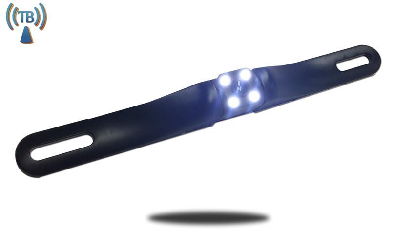 Wireless License Plate Backup Camera with Light projecting LEDs