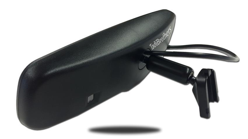 4.3-Inch Full Mirror with Bluetooth and Camera Screen