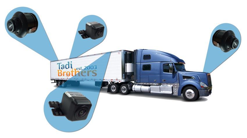 360 Degree Semi Truck Camera System in 3D for Surround View with DVR (4 Cameras)