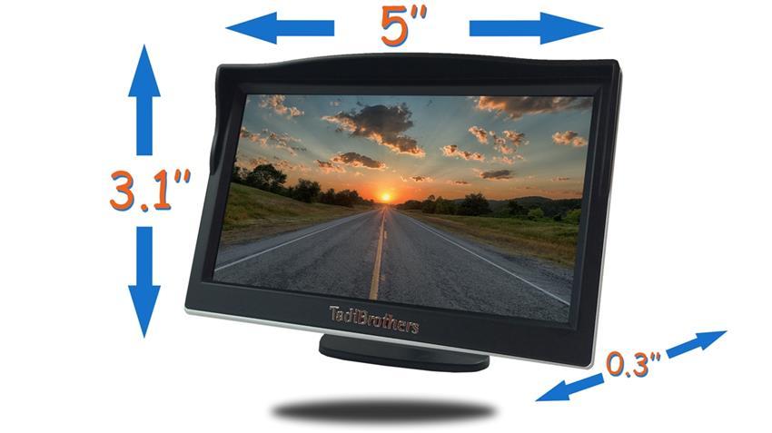 5-Inch Monitor with Wireless Mounted RV Backup Camera