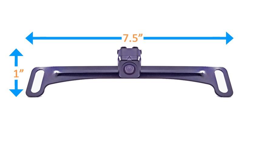 Concealed Black Wireless License Plate Backup Camera