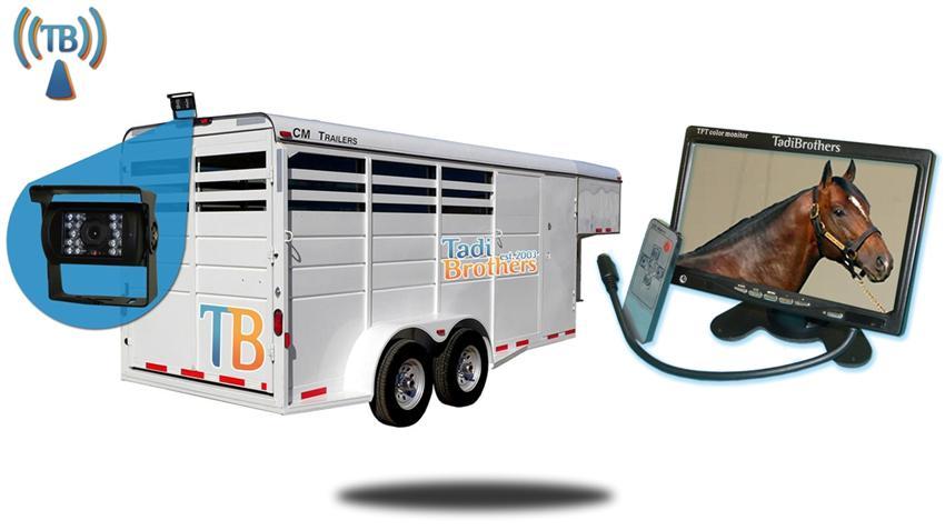 REFURBISHED 7-Inch Horse Trailer Monitor with Wireless Mounted Backup Camera