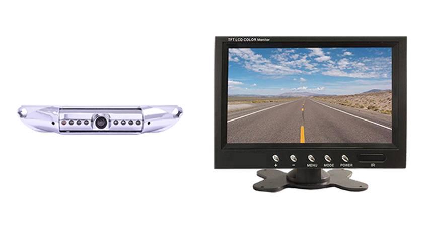 High Definition License Plate Backup Camera with Rear View Monitor