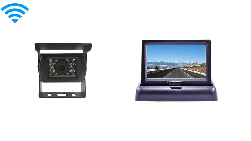 Wireless Backup Camera for RV with a Pop-Up Rear View Monitor