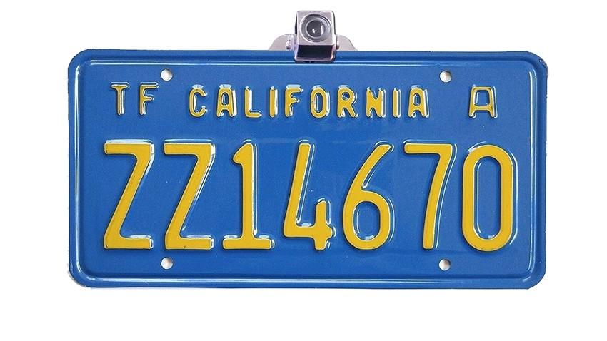 Concealed Wireless Silver License Plate Backup Camera