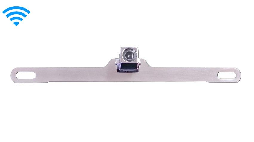 Concealed Wireless Silver License Plate Backup Camera