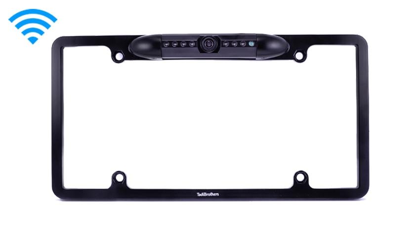 OVERSTOCK Rear View Mirror with Wireless High Definition License Plate Backup Camera