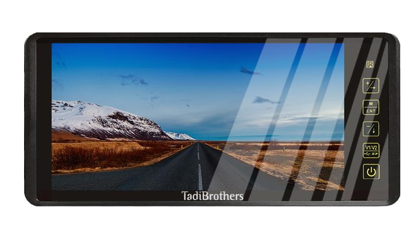 10.5-Inch Clip On Mirror Monitor