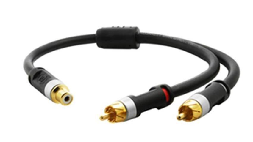 RCA Splitter Y-Adapter for Dual Video Y Cable