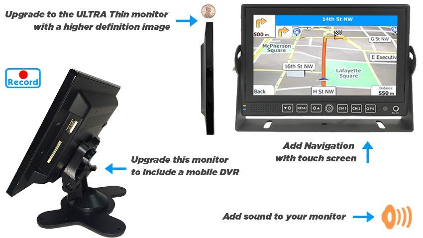 5 Pack of 3 Camera Rear-View System with Sensors for Delivery Trucks