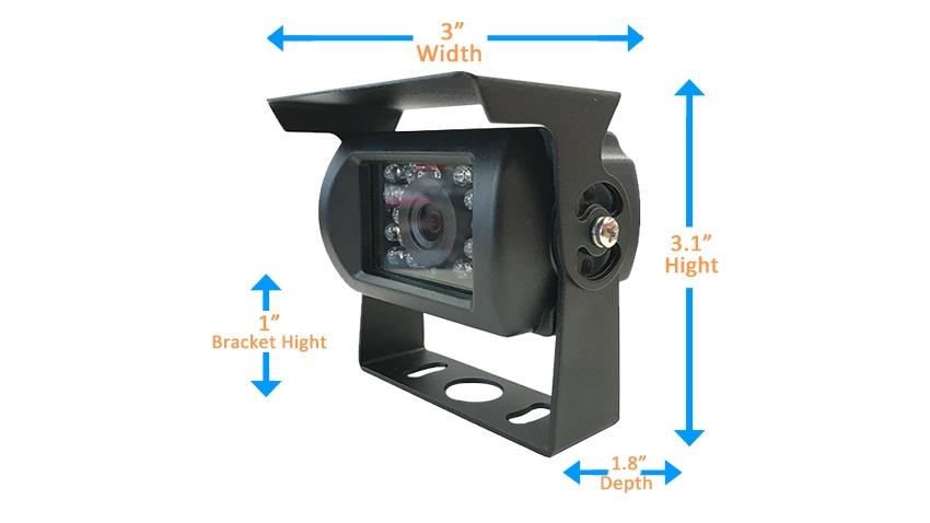 Wireless 30° Zoomed 12mm Lens RV Backup Camera With Adjustable Bracket