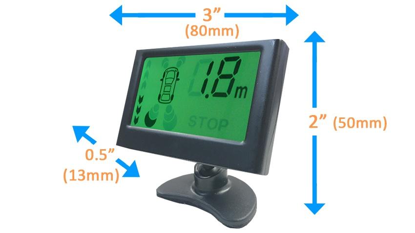 LCD Display Dual Parking Backup Sensor System with Sound