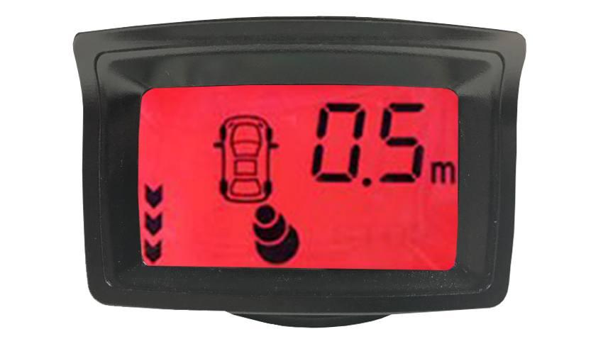LCD Display Dual Parking Backup Sensor System with Sound