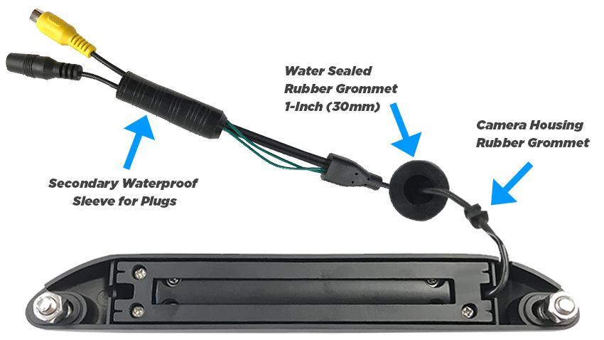 Motorcycle Backup Camera System with DVR in 1080P AHD (Waterproof Screen)