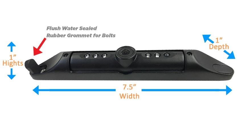 Wireless Heavy Duty Ultra Hi-Def License Plate Backup Camera (Matte Black)