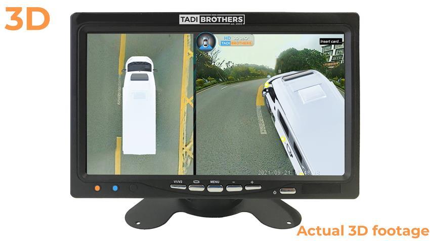360° Van Surround View Camera System in 3D for with Integrated DVR (1080P)
