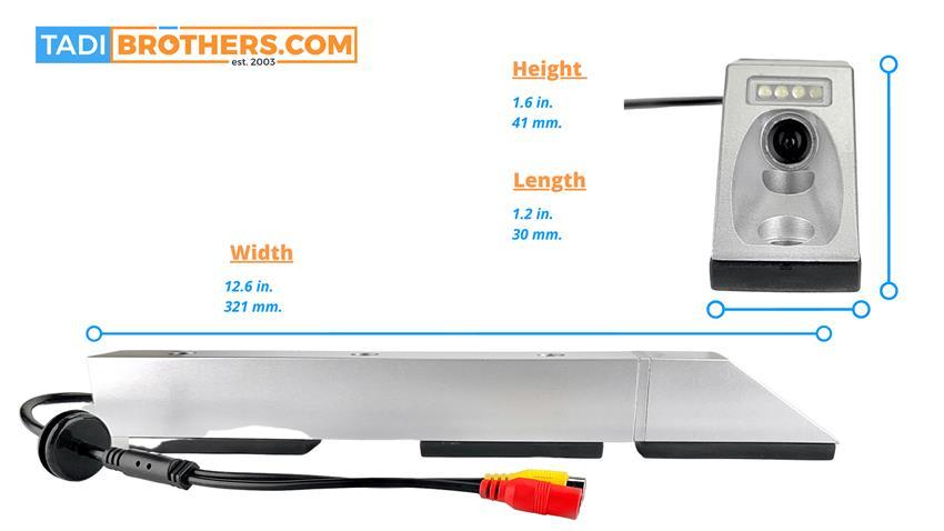 1080P Fork Mounted Forklift Camera with Laser & light (Wired-AHD)