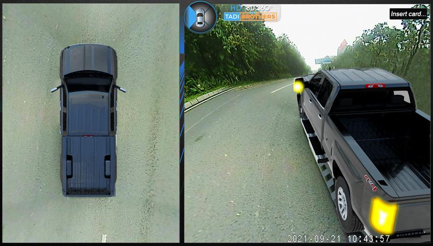 360 Degree Pickup Truck Camera System in 3D for Surround View with Integrated DVR (2024 Model)