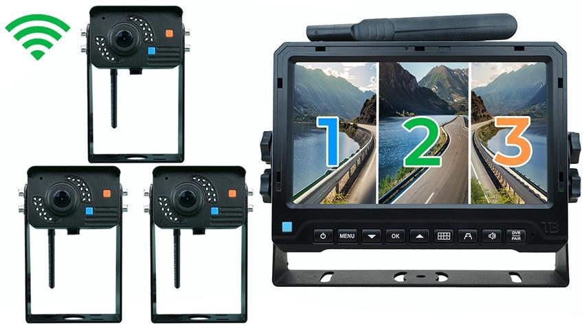 Commercial Grade 1080P Rearview System with 3 Digital Wireless Cameras: 300ft+ Range (V3)