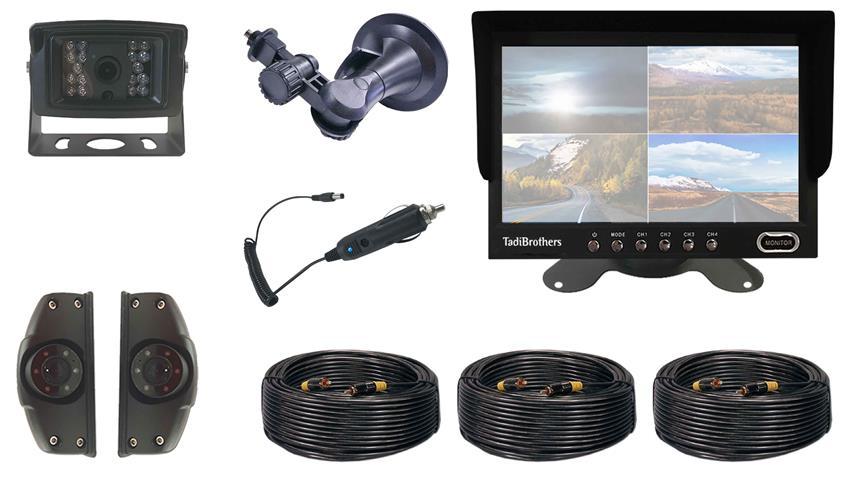 Delivery Truck 3 1080P Backup Camera System AHD