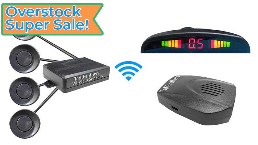 OVERSTOCK Wireless Parking Backup Sensor System with Sound