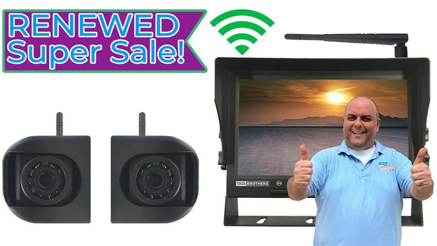 REFURBISHED Digital Wireless Rear View System with 2 Side Cameras