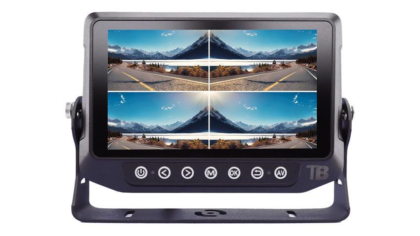 7-inch 1080P Waterproof Split Screen DVR Monitor for up to 4 Backup Cameras (AHD)