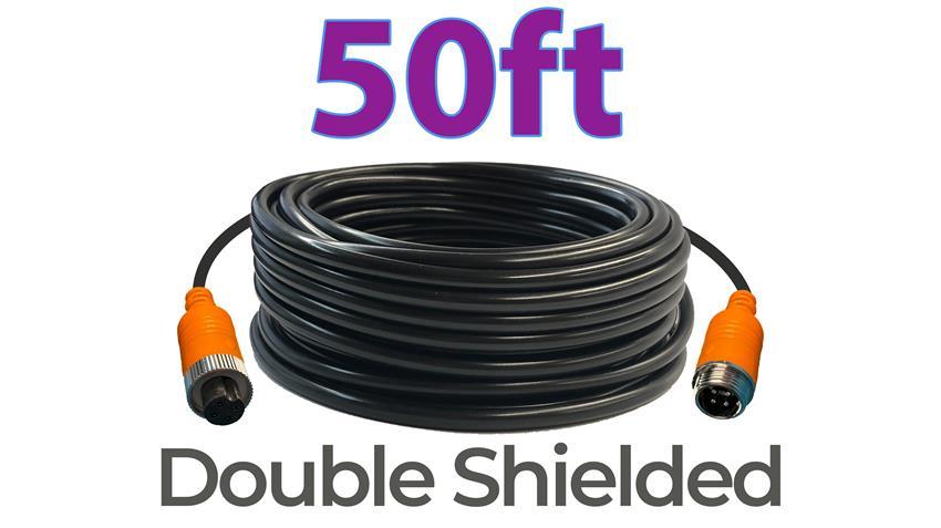 50ft Double-Shielded Aviation Connector Cable for 77GHz Radar Systems
