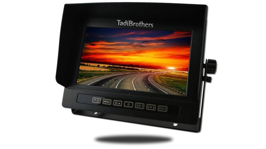 Heavy Duty Quick Disconnect with Rearview Monitor and 2 Observation Cameras for Hitching