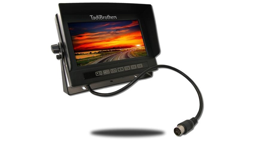 Heavy Duty Quick Disconnect with Rearview Monitor and 2 Observation Cameras for Hitching