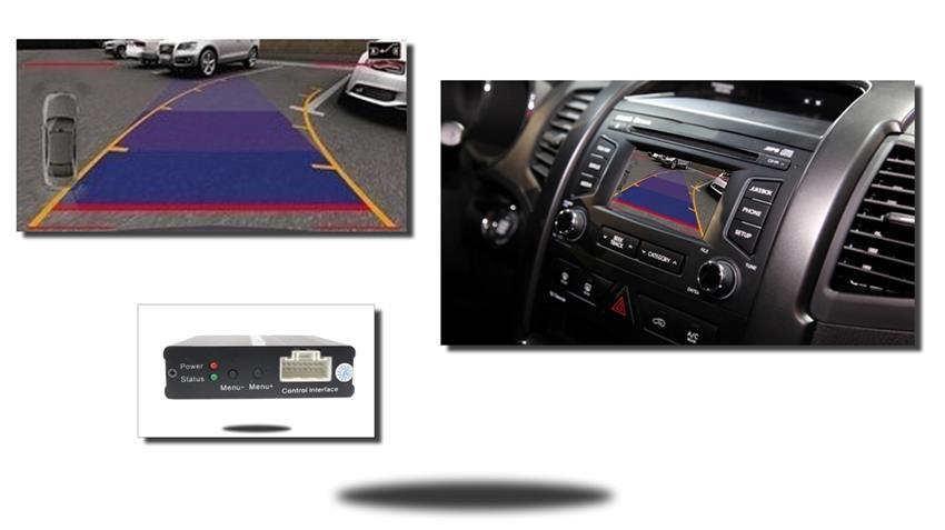 Parking Assist System with Moving Gridlines (OBD II)