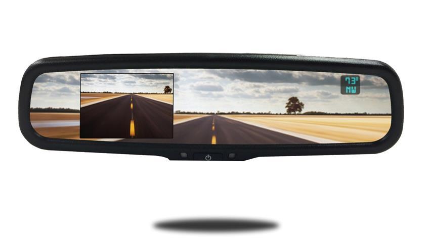 Rear View Backup System with a 4.3-Inch full mirror monitor and an RV Backup Camera