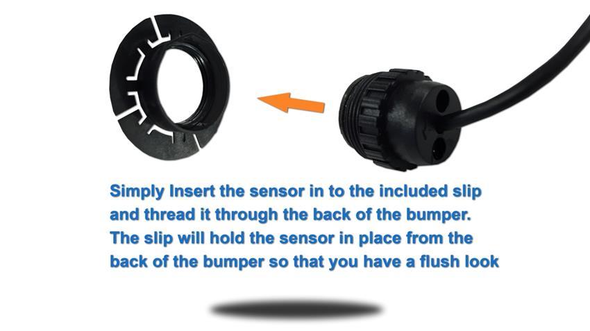Flush Factory Mount Parking Backup Sensor System with Sound