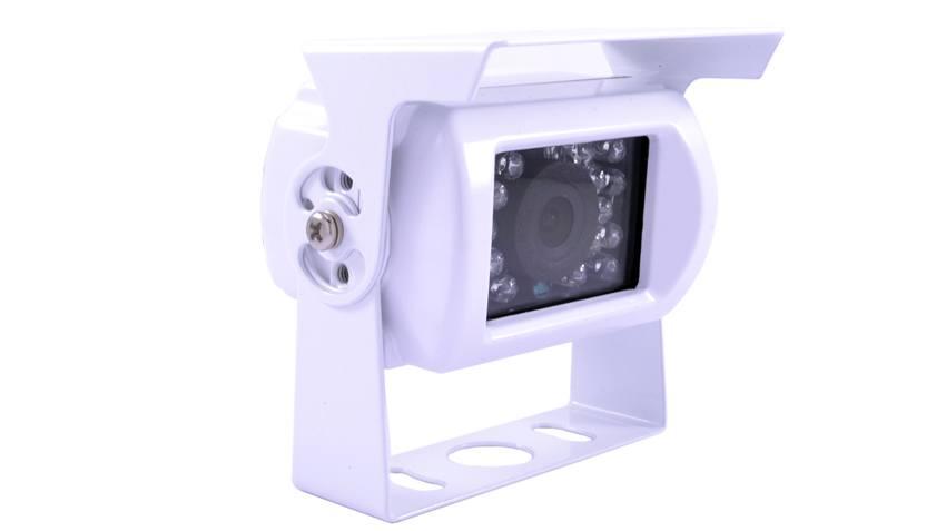 Wireless White RV Backup Camera with a White Rear View Monitor