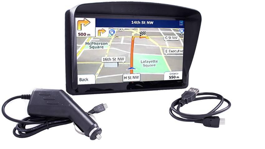 7-Inch Dash Mounted GPS Navigation System with optional Backup Camera