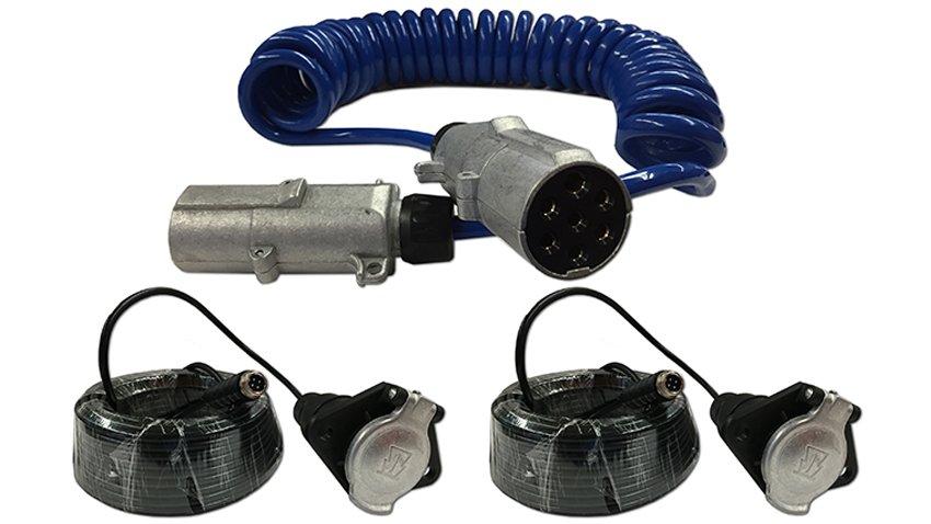 Heavy Duty Quick Disconnect with Rearview Monitor and 2 Observation Cameras for Hitching