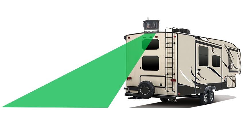 5th wheel Digital Wireless Backup System with 1080P Monitor featuring a 300ft Range (V3)