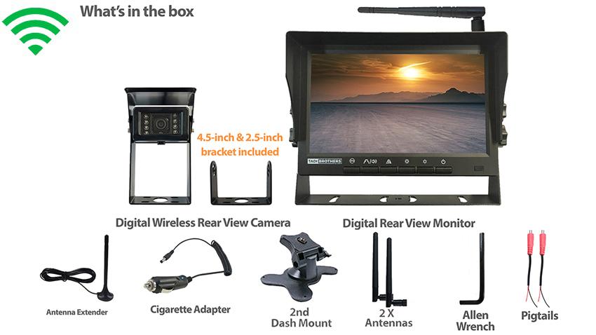 Digital Wireless Backup Camera with Monitor for RV (2023 Model)