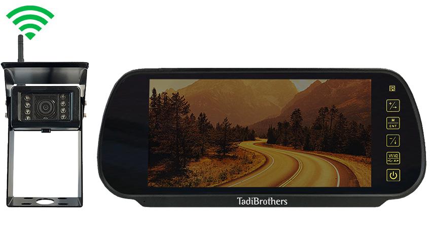 Digital Wireless Backup Camera with Mirror Monitor for RVs and Trailers