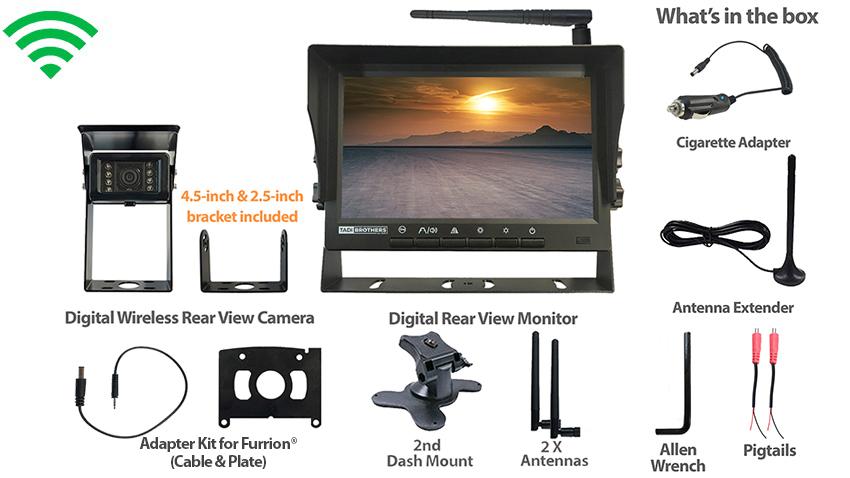 Furrion ® Compatible Plug and Play Observation 7-inch Monitor with Digital Wireless Backup Camera