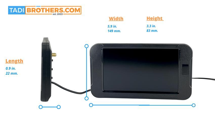 5-inch Screen for Digital Wireless Solar Powered Camera (200ft Range)