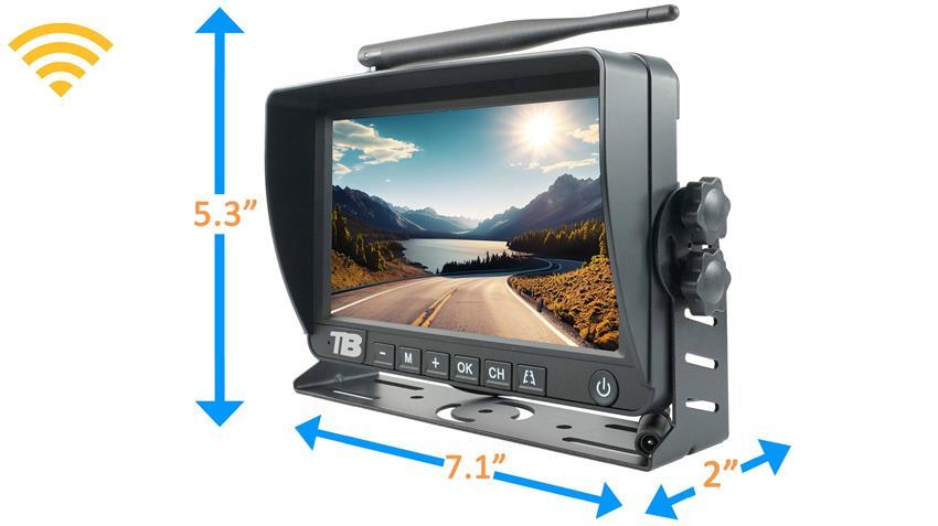 7-inch Solar Powered Digital Wireless System with 2 Magnetic Cameras