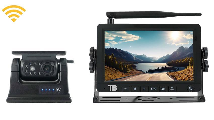 7-inch Solar Powered Digital Wireless RV Backup Camera System