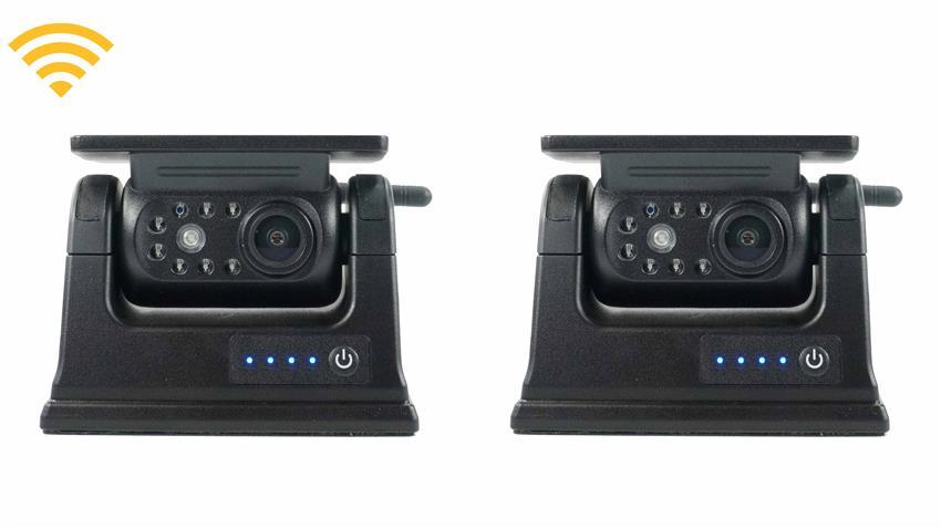 7-inch Solar Powered Digital Wireless System with 2 Magnetic Cameras
